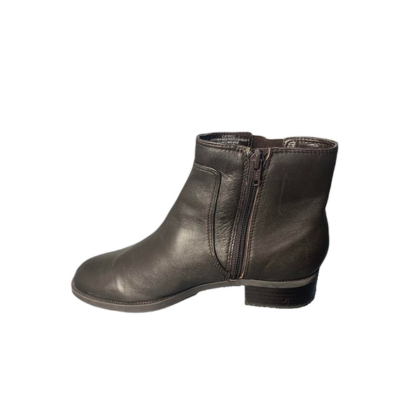 Easy Spirit Womens Brown Leather Ankle Boots With Buckle Detail Size 6.5M - Picture 6 of 8